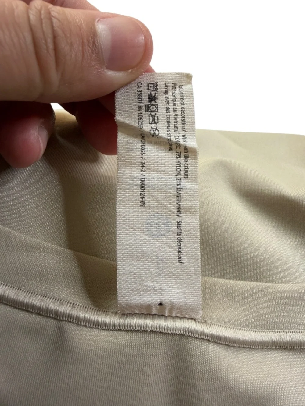 Lululemon Wundermost Nulu Hip Length Crewneck Shirt Sheer Oak Small